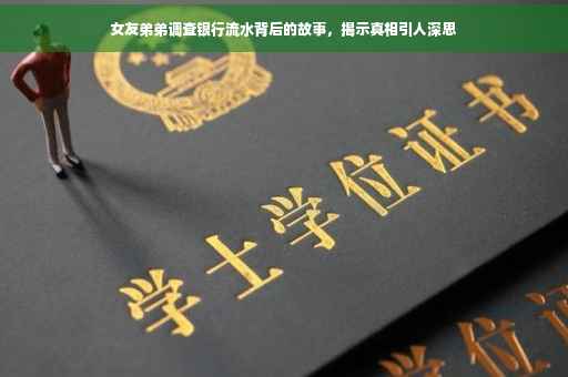 女友弟弟调查银行流水背后的故事，揭示真相引人深思