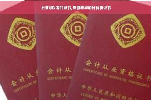 上班可以考的证书,类似雅思的计算机证书