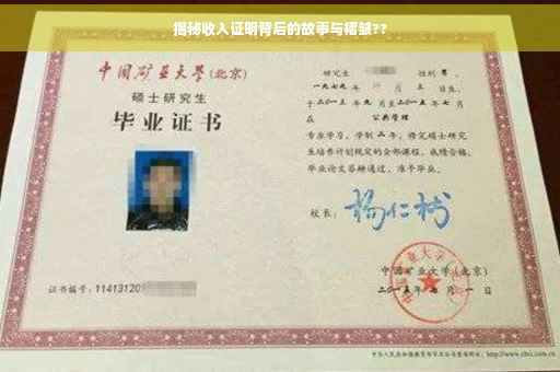 揭秘收入证明背后的故事与褶皱??