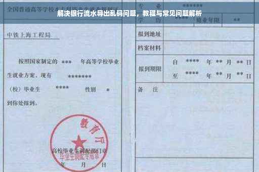 解决银行流水导出乱码问题，教程与常见问题解析