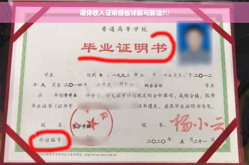 退休收入证明模板详解与解读?✨