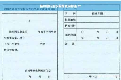 桂林银行流水明细查询指南 ??