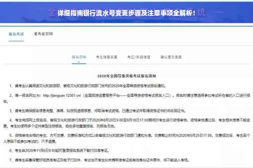 详细指南银行流水号变更步骤及注意事项全解析！