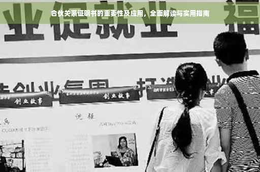 合伙关系证明书的重要性及应用，全面解读与实用指南