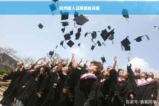 杭州收入证明模板详解