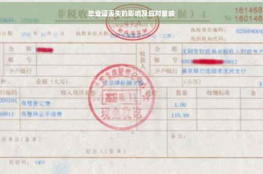 毕业证丢失的影响及应对策略