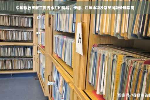 中国银行贷款工资流水打印详解，步骤、注意事项及常见问题处理指南