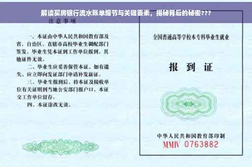 解读买房银行流水账单细节与关键要素，揭秘背后的秘密???