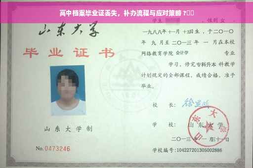 高中档案毕业证丢失，补办流程与应对策略 ?⚡️