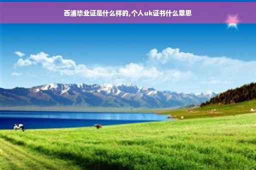 西浦毕业证是什么样的,个人uk证书什么意思