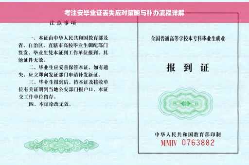考注安毕业证丢失应对策略与补办流程详解
