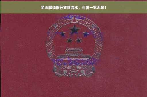 全面解读银行贷款流水，利弊一览无余！