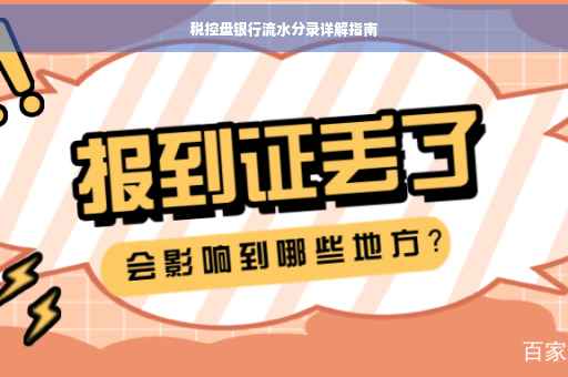 税控盘银行流水分录详解指南