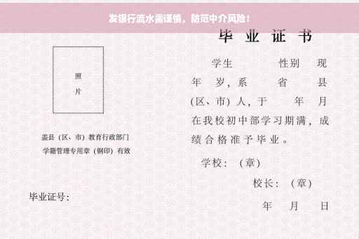 发银行流水需谨慎，防范中介风险！