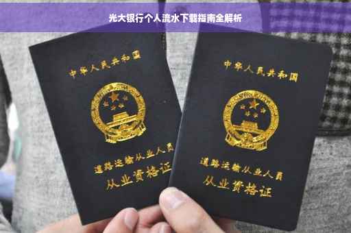 光大银行个人流水下载指南全解析