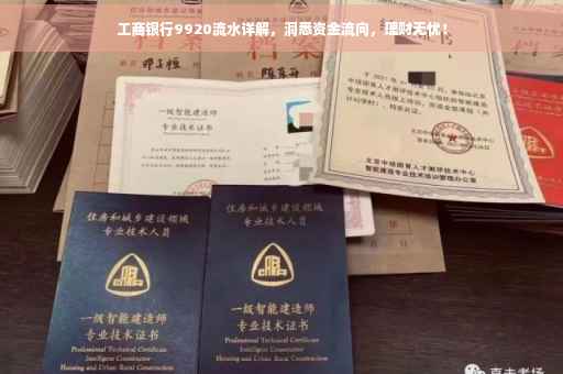 工商银行9920流水详解，洞悉资金流向，理财无忧！