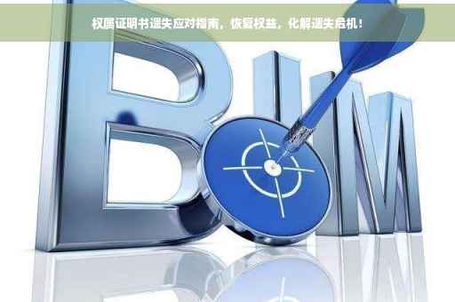 权属证明书遗失应对指南，恢复权益，化解遗失危机！