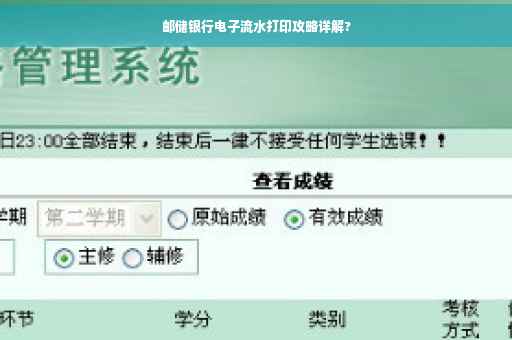 邮储银行电子流水打印攻略详解?