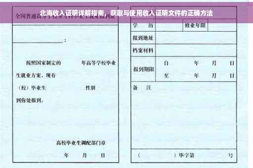 北海收入证明详解指南，获取与使用收入证明文件的正确方法