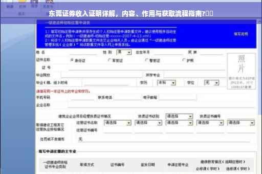 东莞证券收入证明详解，内容、作用与获取流程指南?⚡️