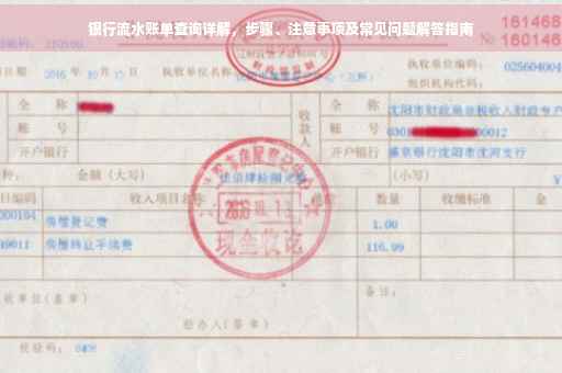 银行流水账单查询详解，步骤、注意事项及常见问题解答指南