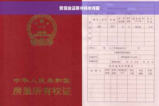 贸促会证明书样本详解