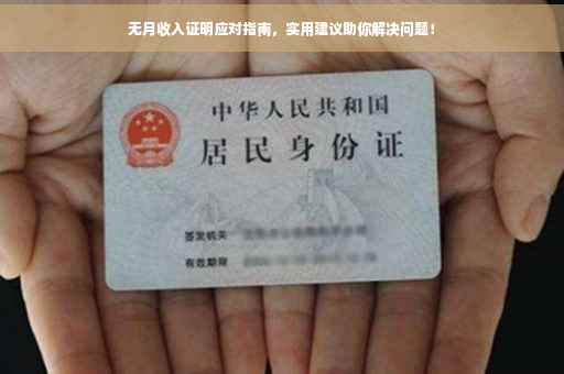 无月收入证明应对指南，实用建议助你解决问题！