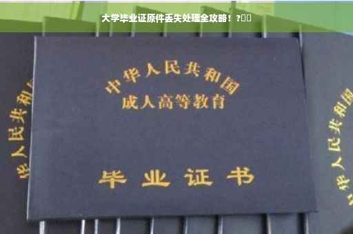 大学毕业证原件丢失处理全攻略！?⚡️