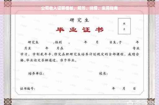 公司收入证明模板，规范、详细、实用指南