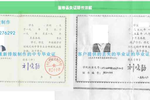 案卷丢失证明书详解