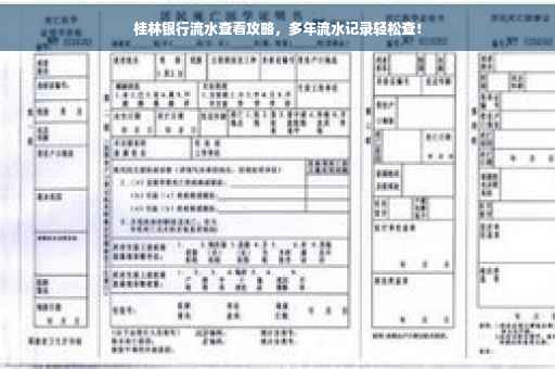 桂林银行流水查看攻略，多年流水记录轻松查！