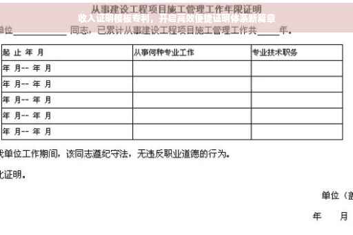 收入证明模板专利，开启高效便捷证明体系新篇章