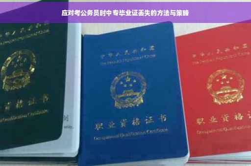 应对考公务员时中专毕业证丢失的方法与策略