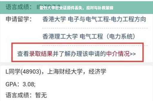 国外大学毕业证原件丢失，应对与补救策略