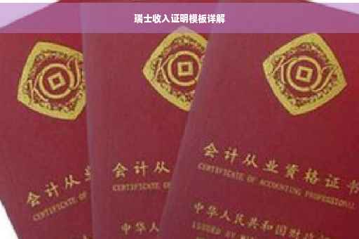 瑞士收入证明模板详解