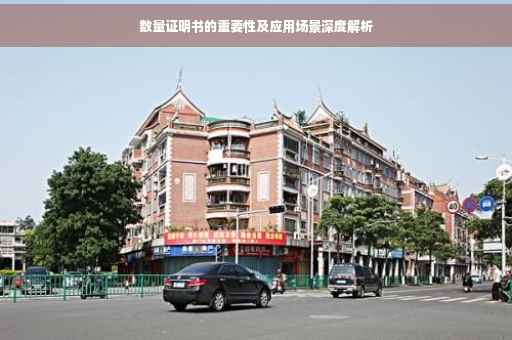 数量证明书的重要性及应用场景深度解析