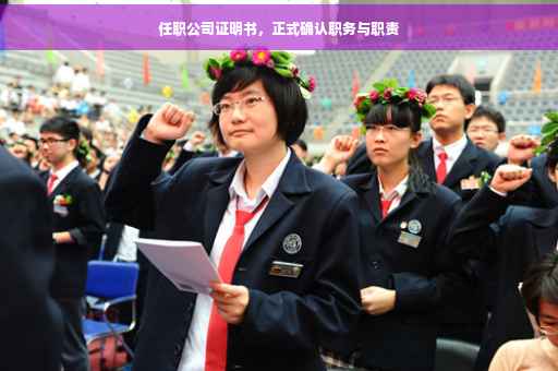 任职公司证明书，正式确认职务与职责