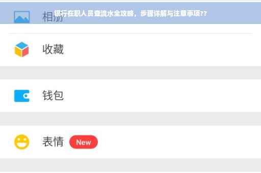 银行在职人员查流水全攻略，步骤详解与注意事项??