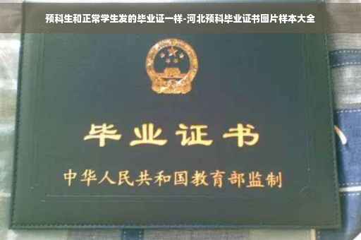 预科生和正常学生发的毕业证一样-河北预科毕业证书图片样本大全