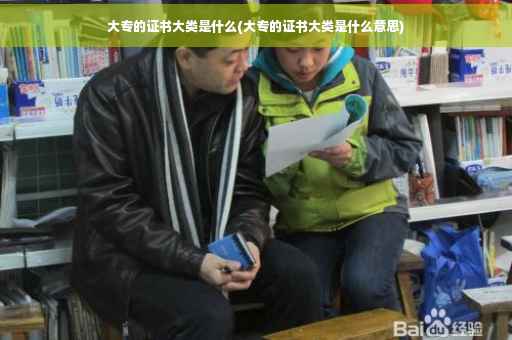 大专的证书大类是什么(大专的证书大类是什么意思)