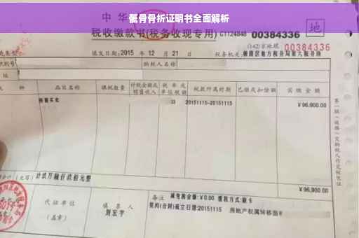 骶骨骨折证明书全面解析
