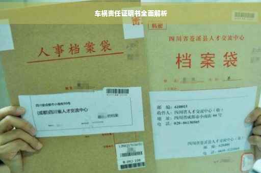 车祸责任证明书全面解析