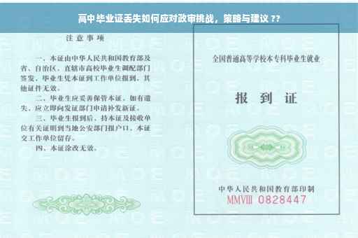 高中毕业证丢失如何应对政审挑战，策略与建议 ??