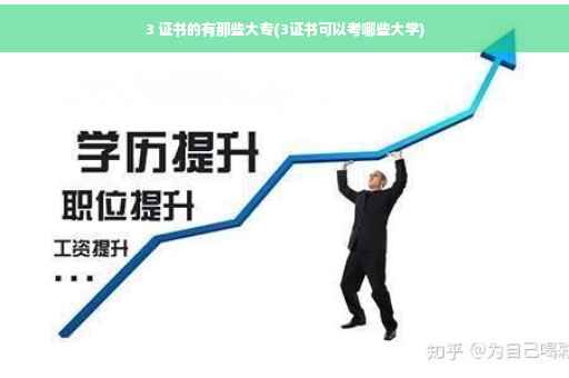 3 证书的有那些大专(3证书可以考哪些大学) 3 证书的有那些大专(3证书可以考哪些大学)