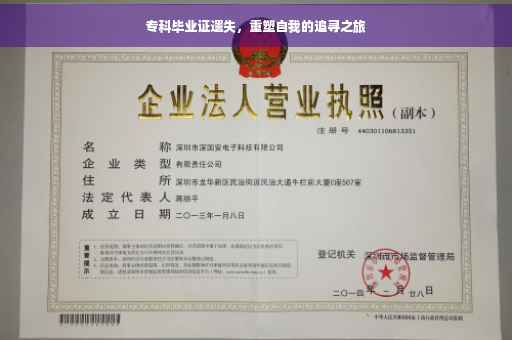 专科毕业证遗失，重塑自我的追寻之旅