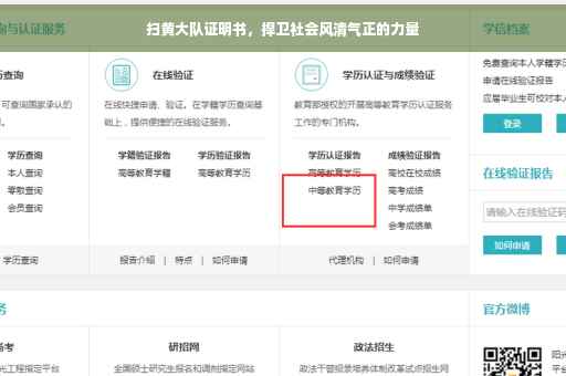 扫黄大队证明书，捍卫社会风清气正的力量