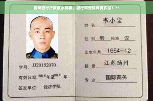 揭秘银行贷款流水真相，银行审查究竟有多深？??