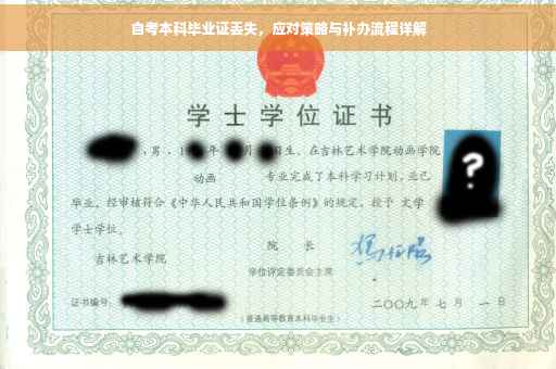 自考本科毕业证丢失，应对策略与补办流程详解