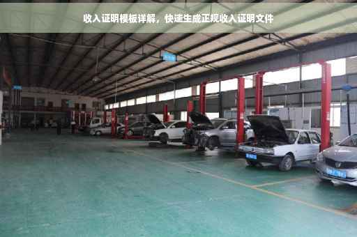 收入证明模板详解，快速生成正规收入证明文件