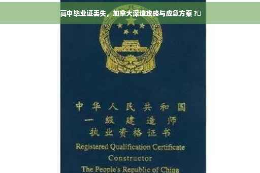 高中毕业证丢失，加拿大深造攻略与应急方案 ?✨
